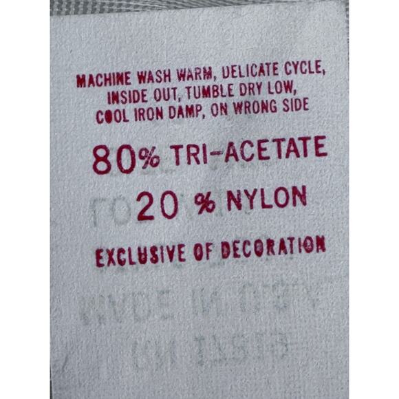 VINTAGE floral cream blue robe peignoir women's size medium 12 14 - Picture 8 of 9